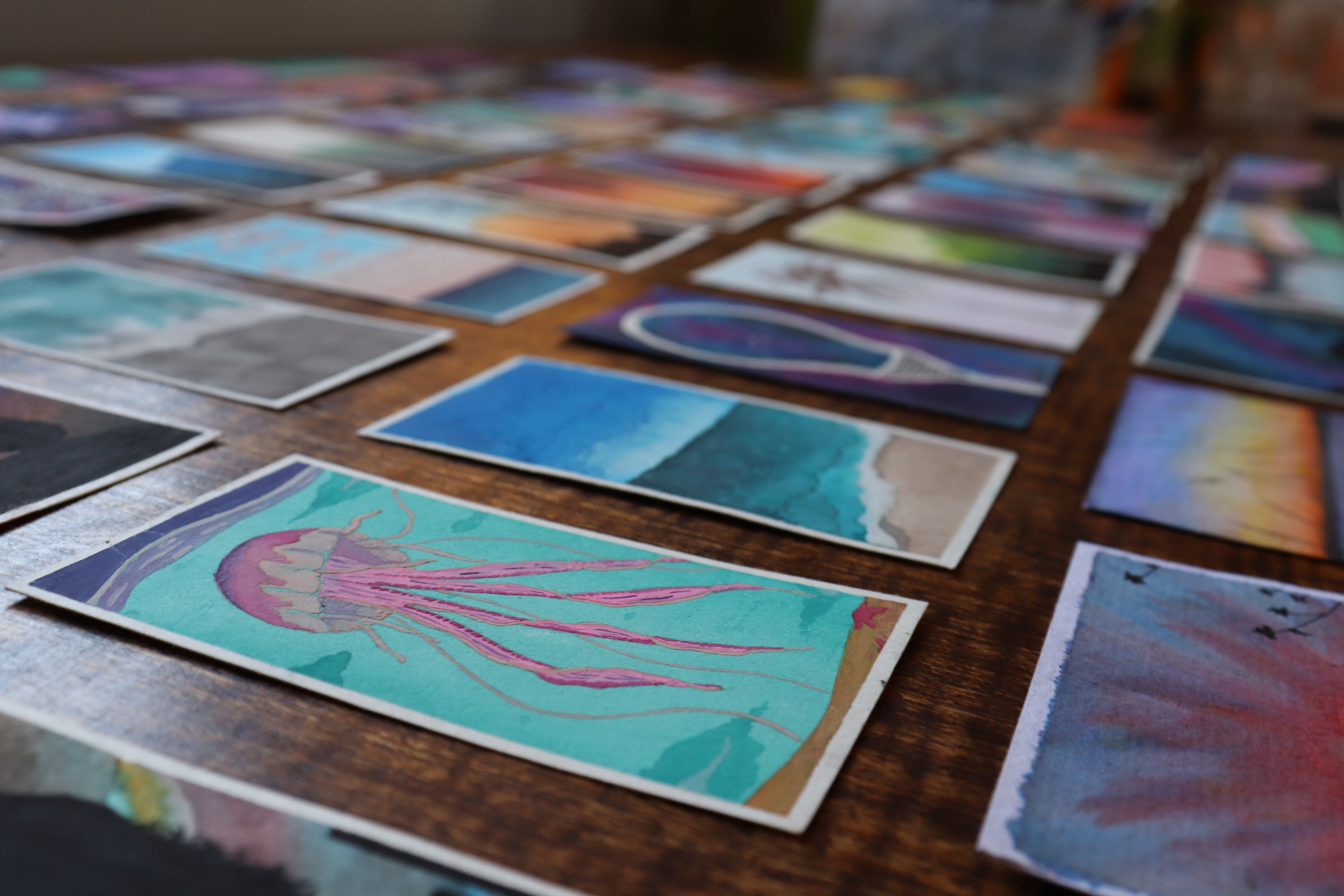 Mini Watercolor Art Cards
