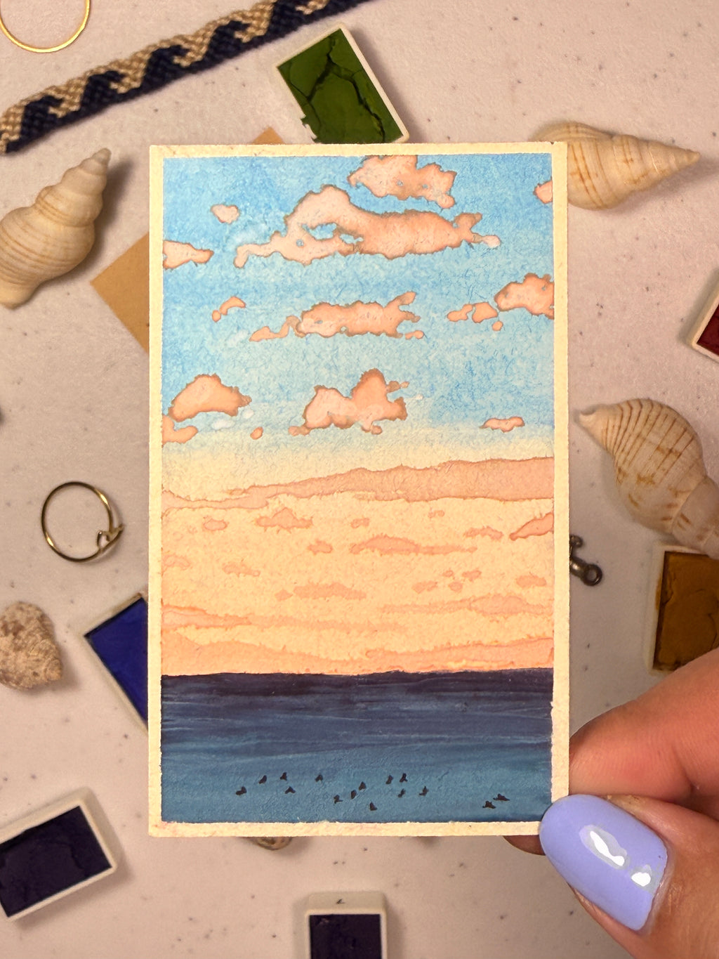 Mini Watercolor Art Cards - WC-021