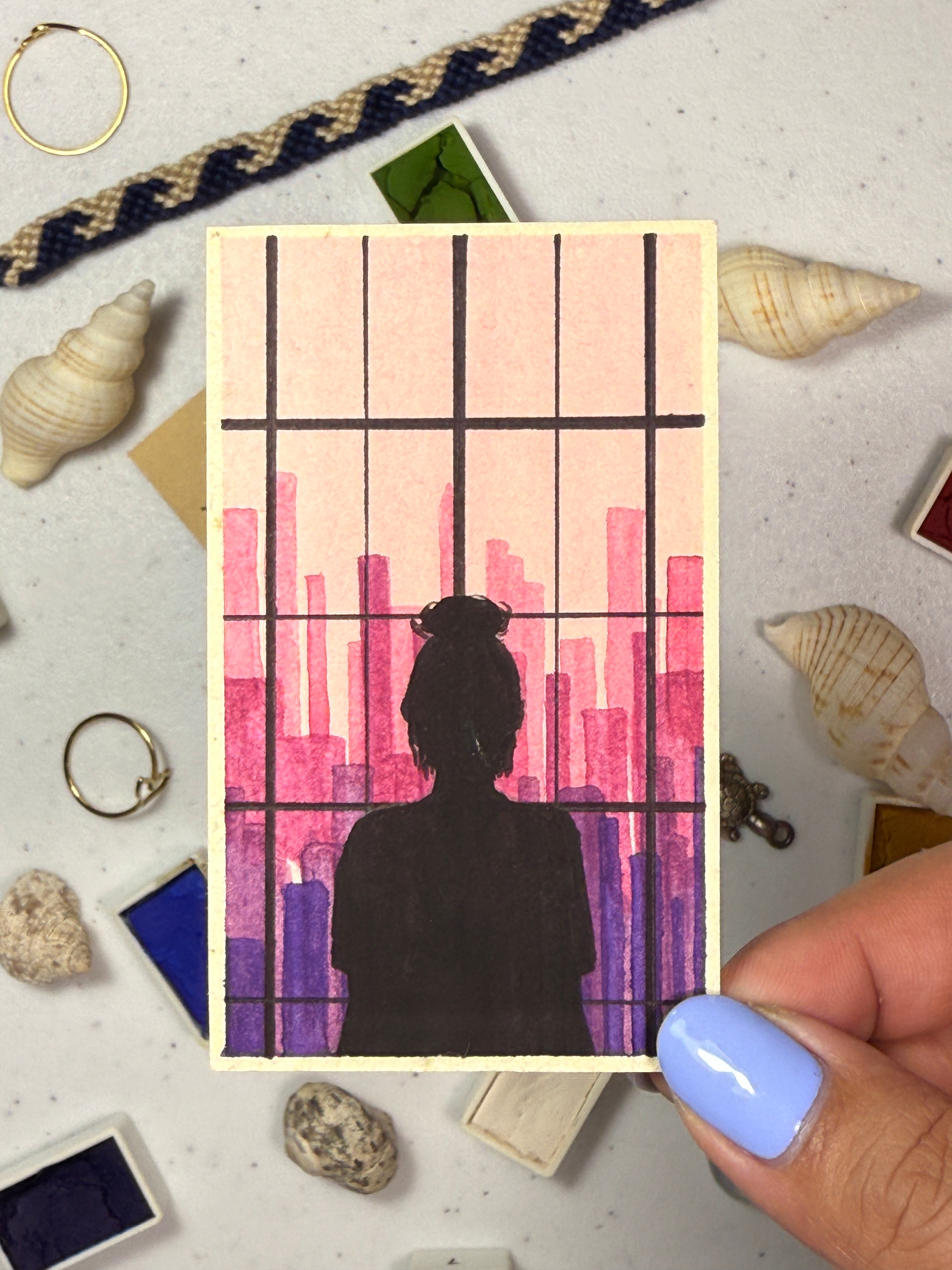 Mini Watercolor Art Cards - WC-020