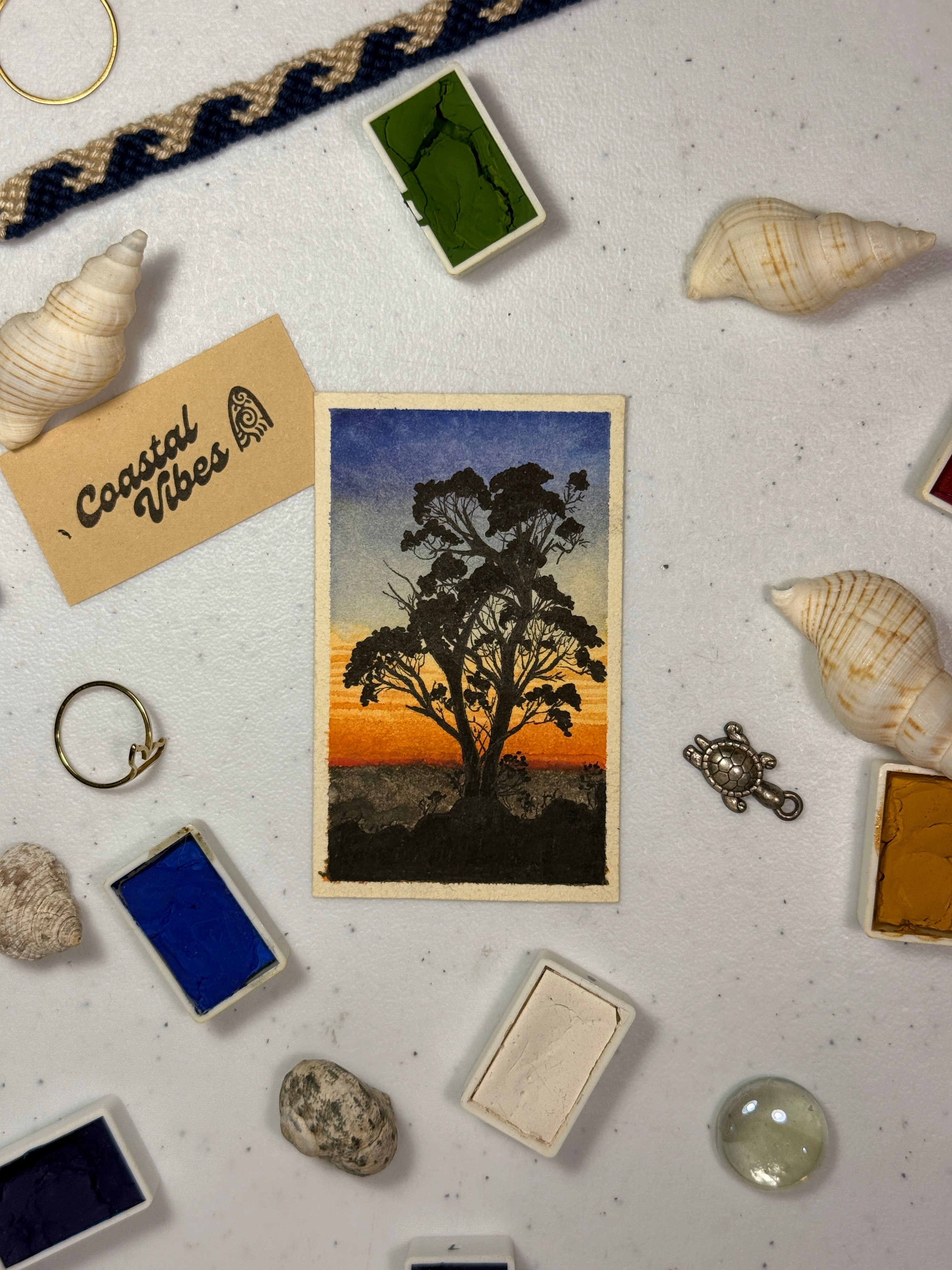 Mini Watercolor Art Cards - WC-019