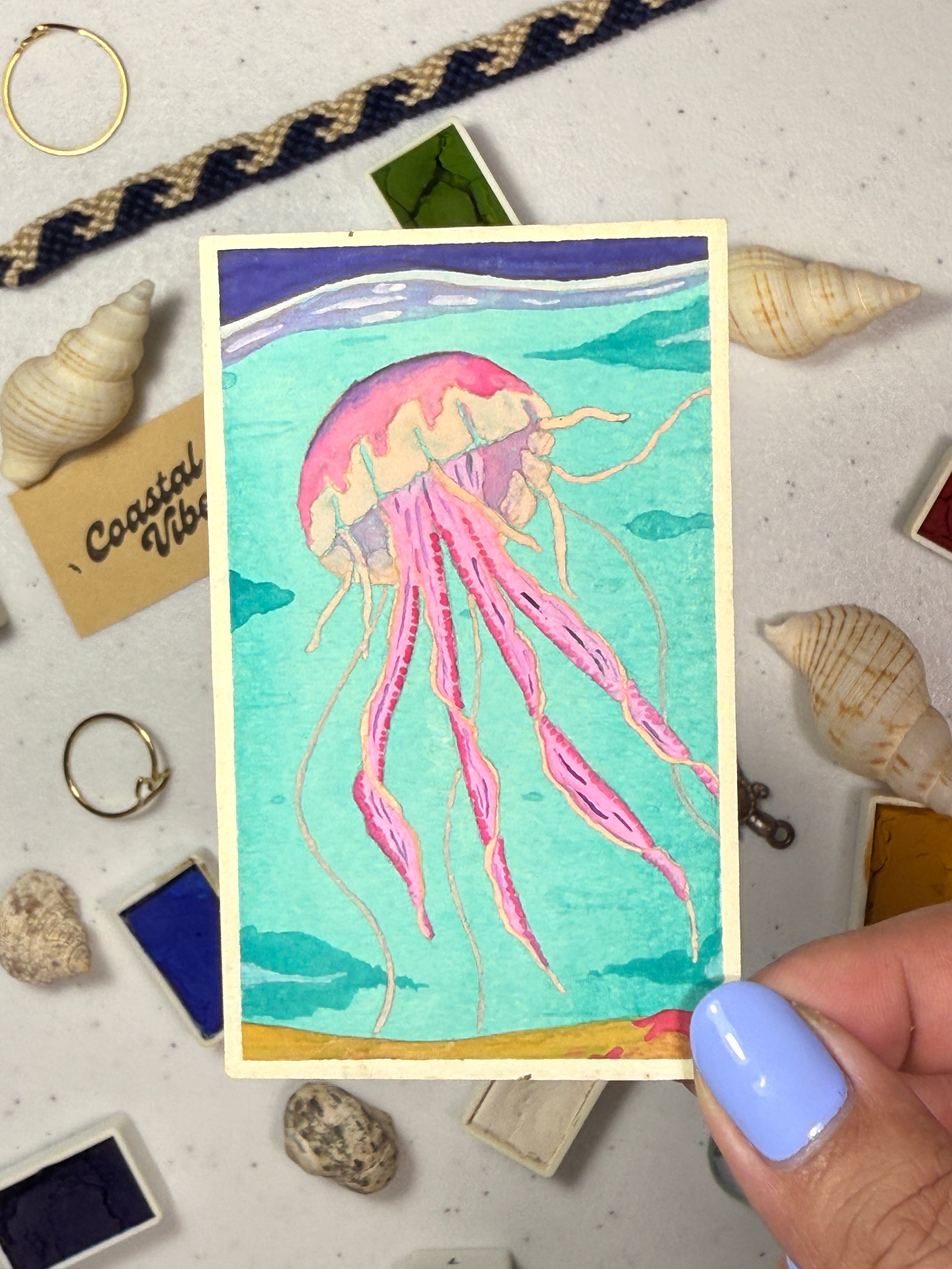 Mini Watercolor Art Cards - WC-018