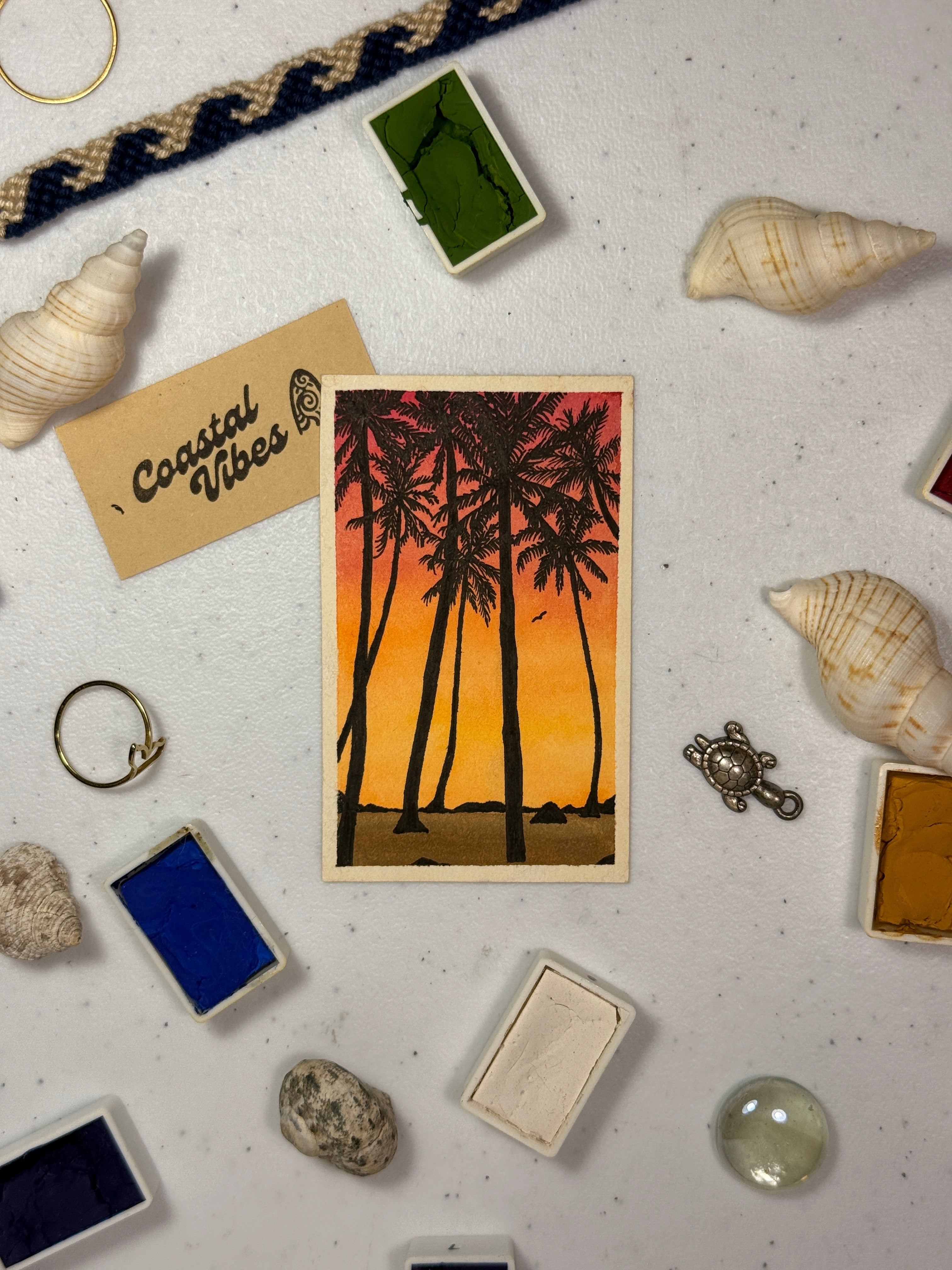 Mini Watercolor Art Cards - WC-017