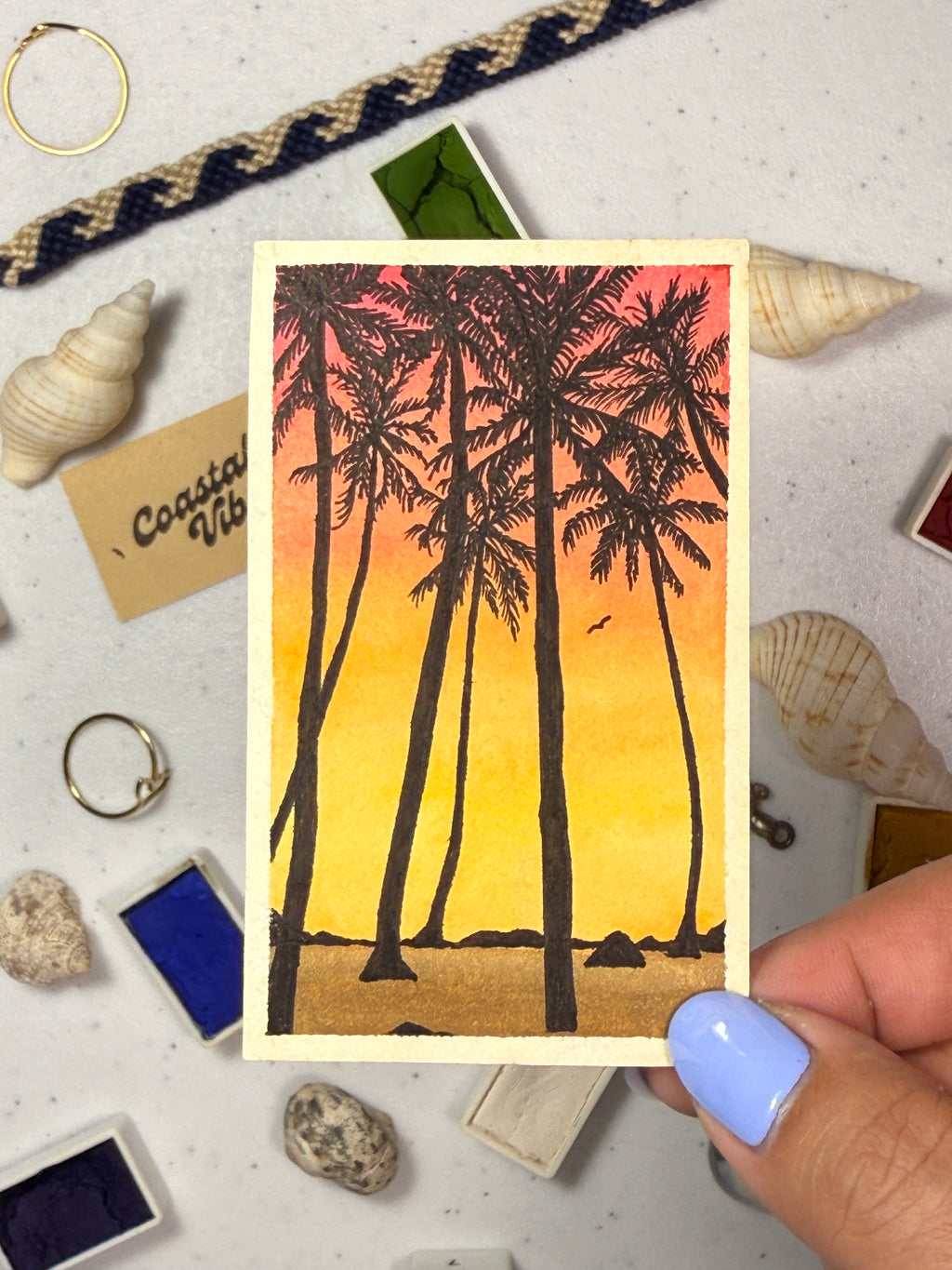 Mini Watercolor Art Cards - WC-017