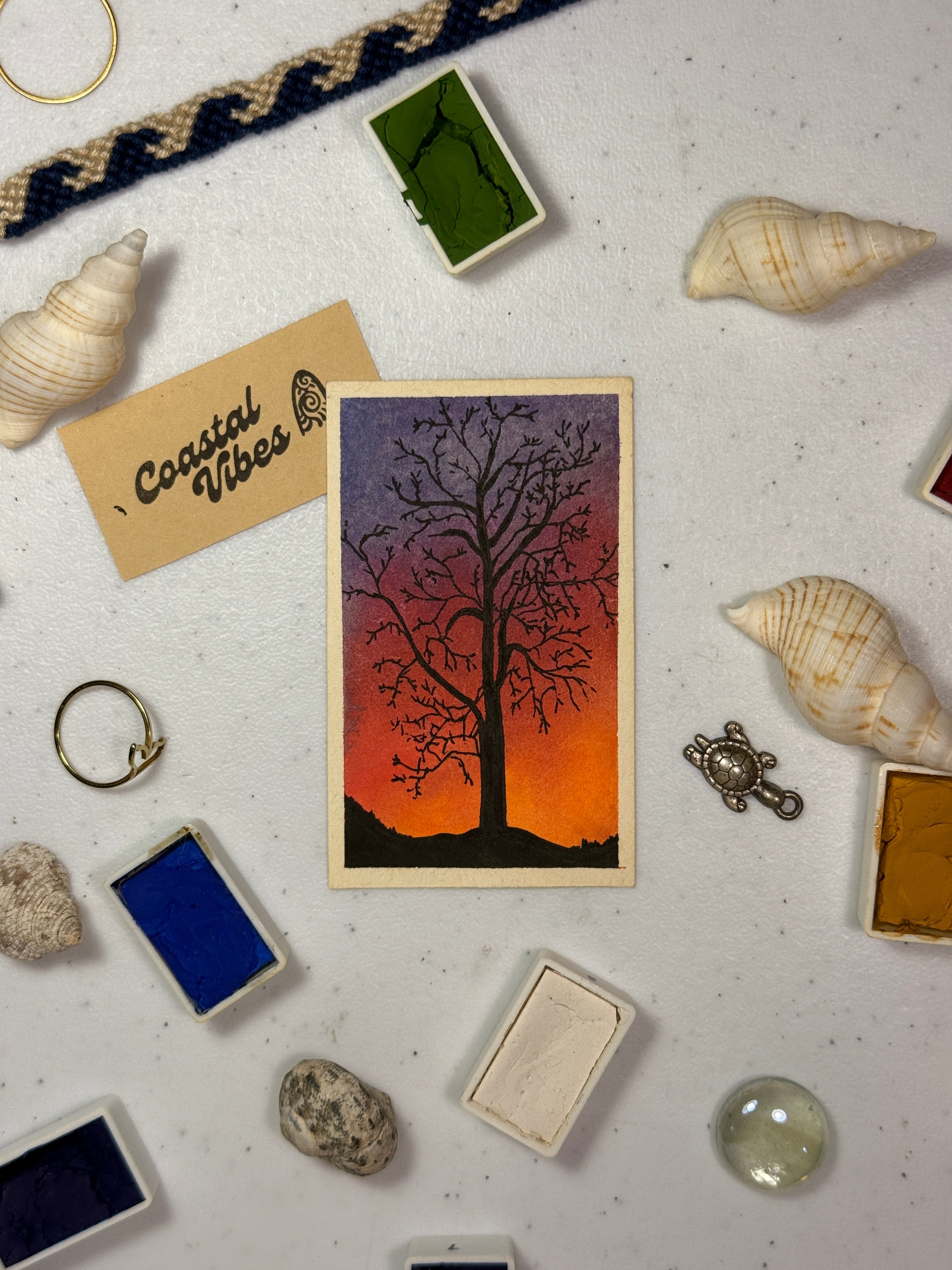 Mini Watercolor Art Cards - WC-016