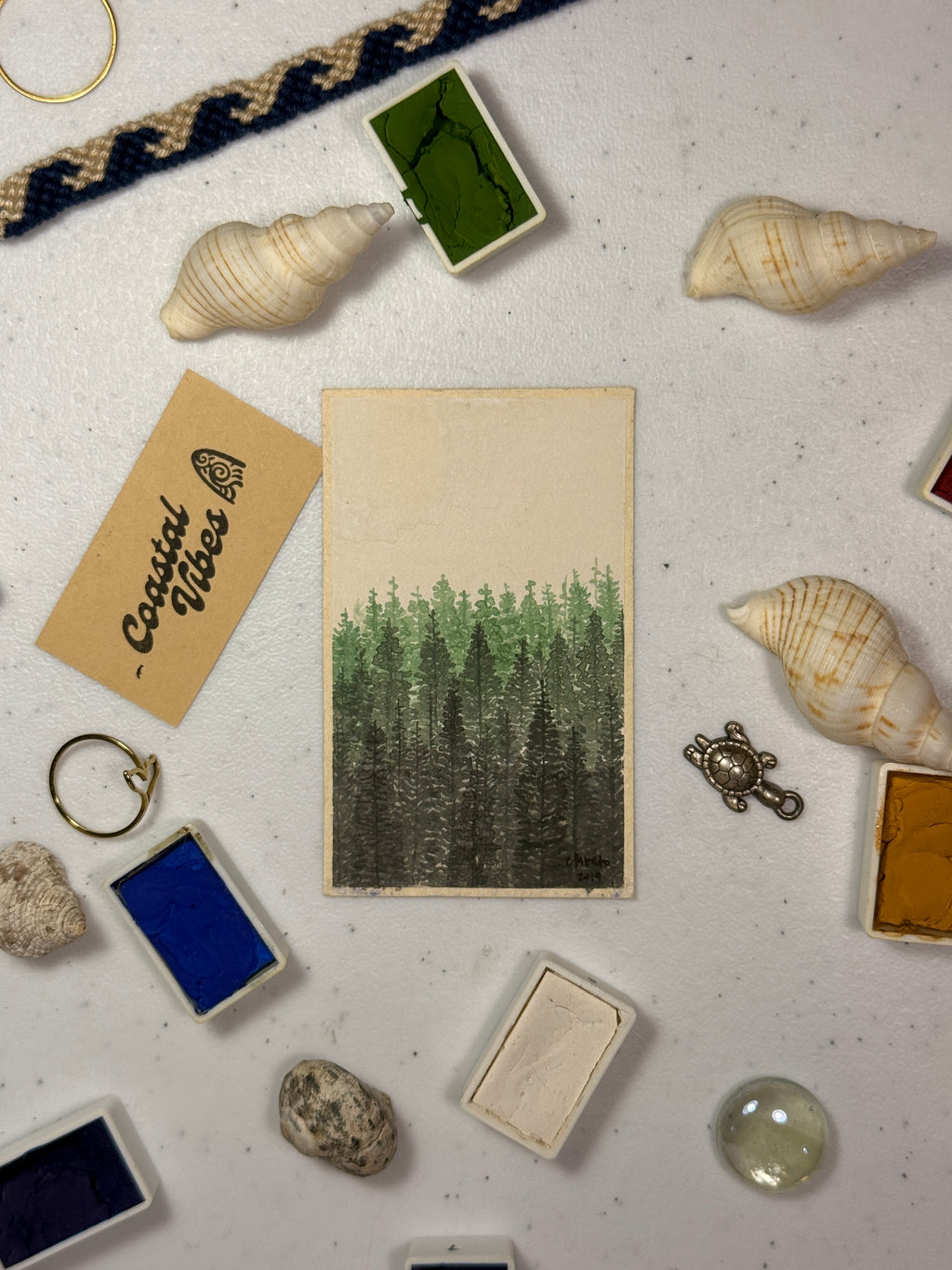 Mini Watercolor Art Cards - WC-015