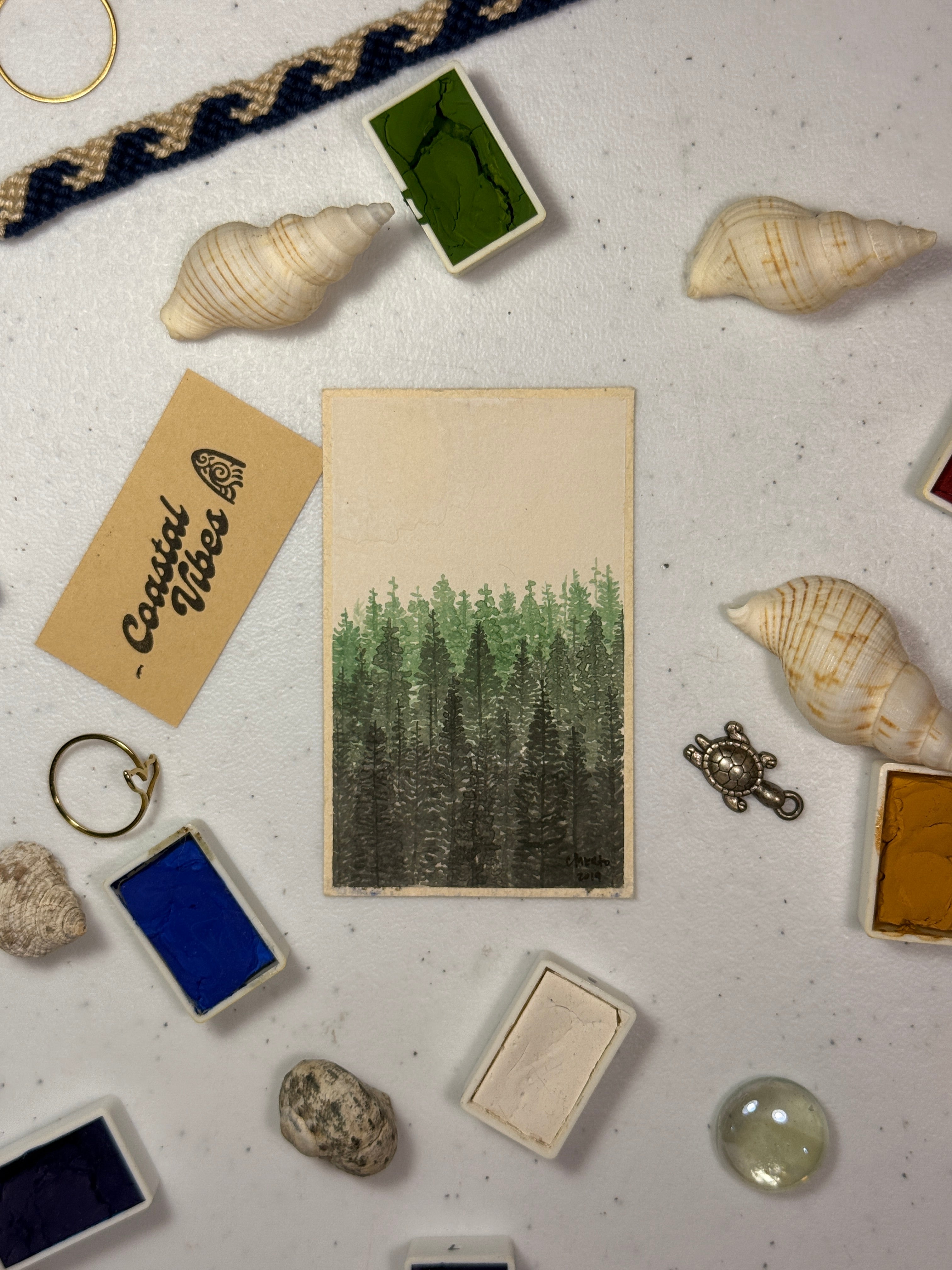 Mini Watercolor Art Cards - WC-015