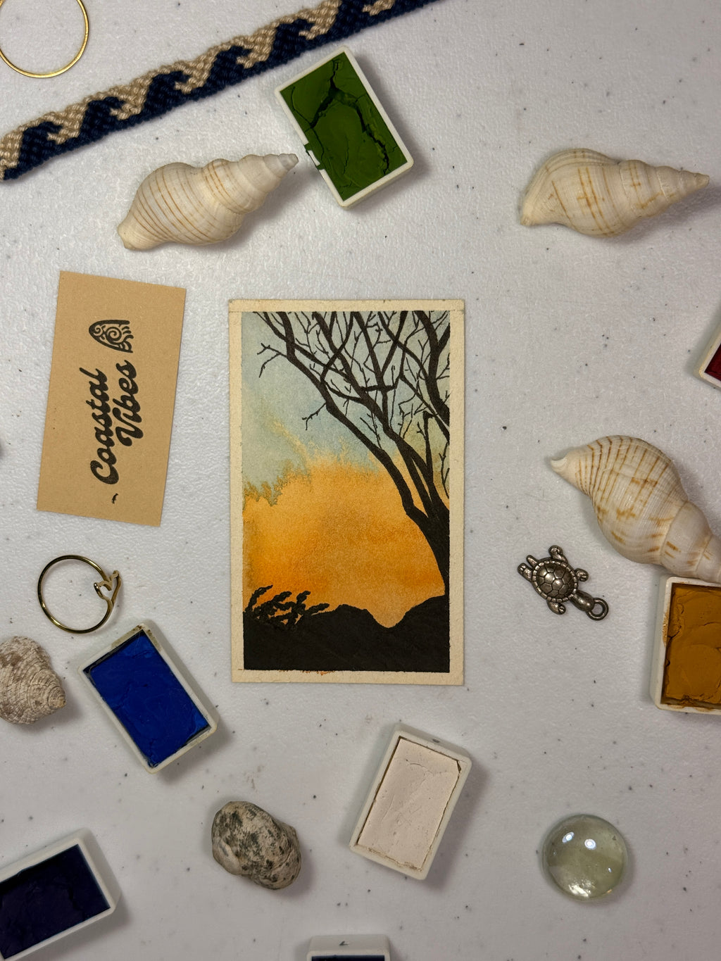 Mini Watercolor Art Cards - WC-013