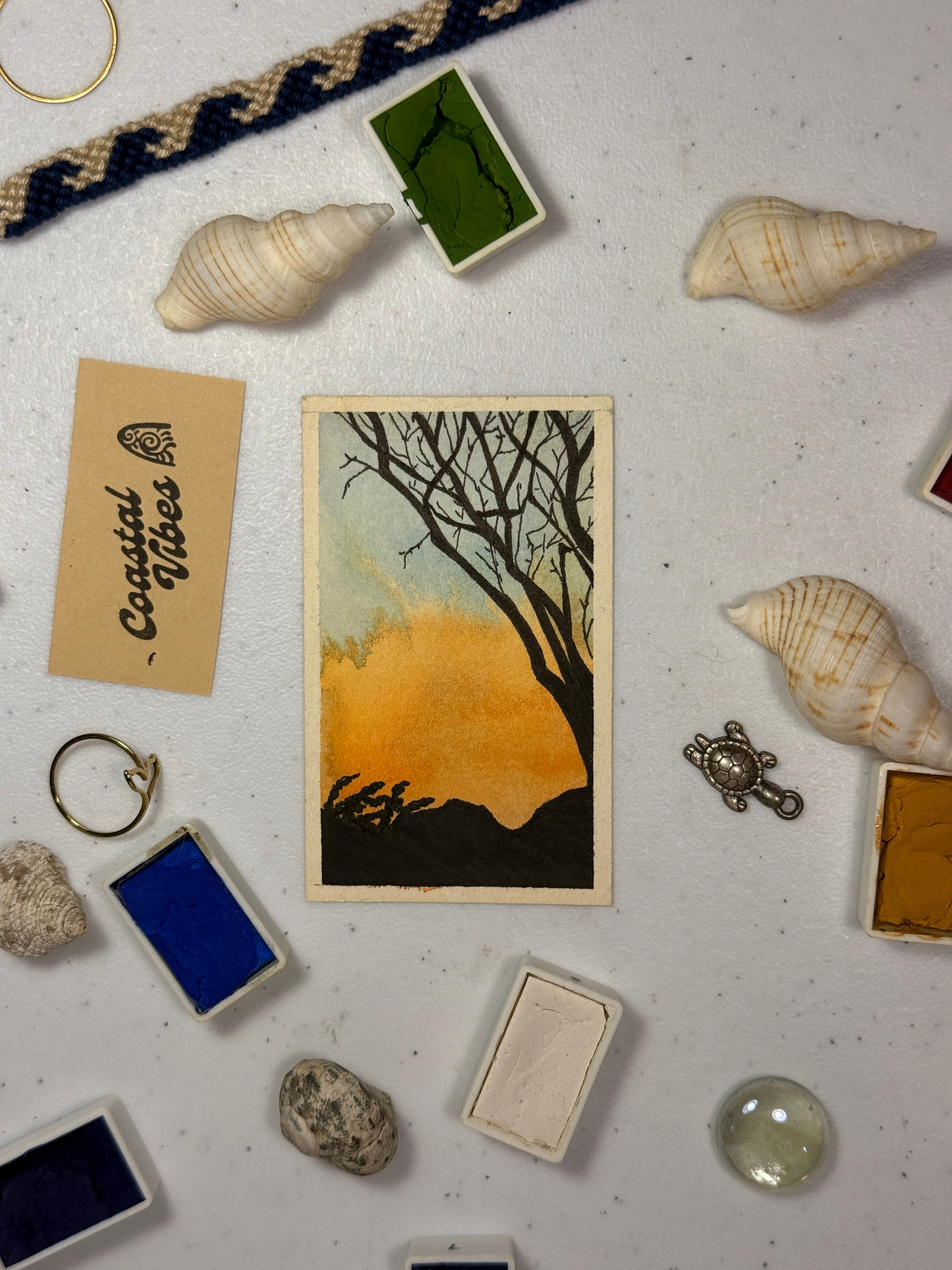 Mini Watercolor Art Cards - WC-013