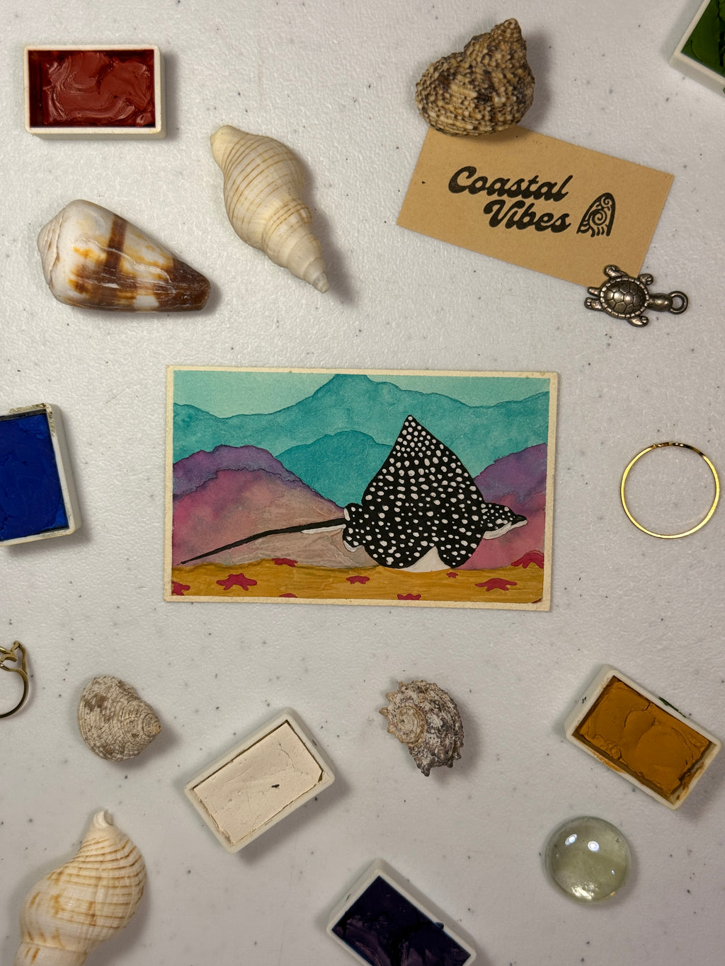 Mini Watercolor Art Cards - WC-011