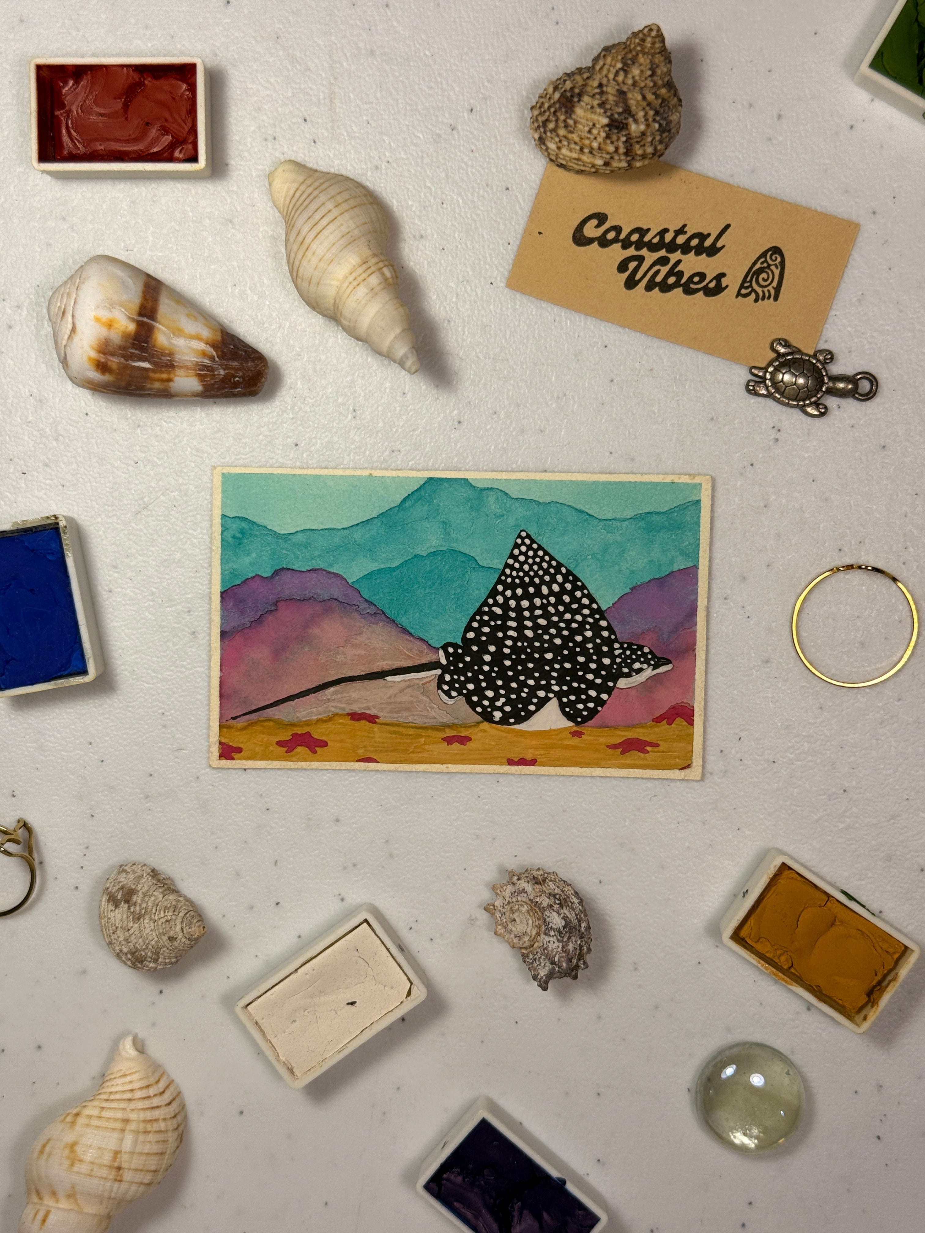 Mini Watercolor Art Cards - WC-011