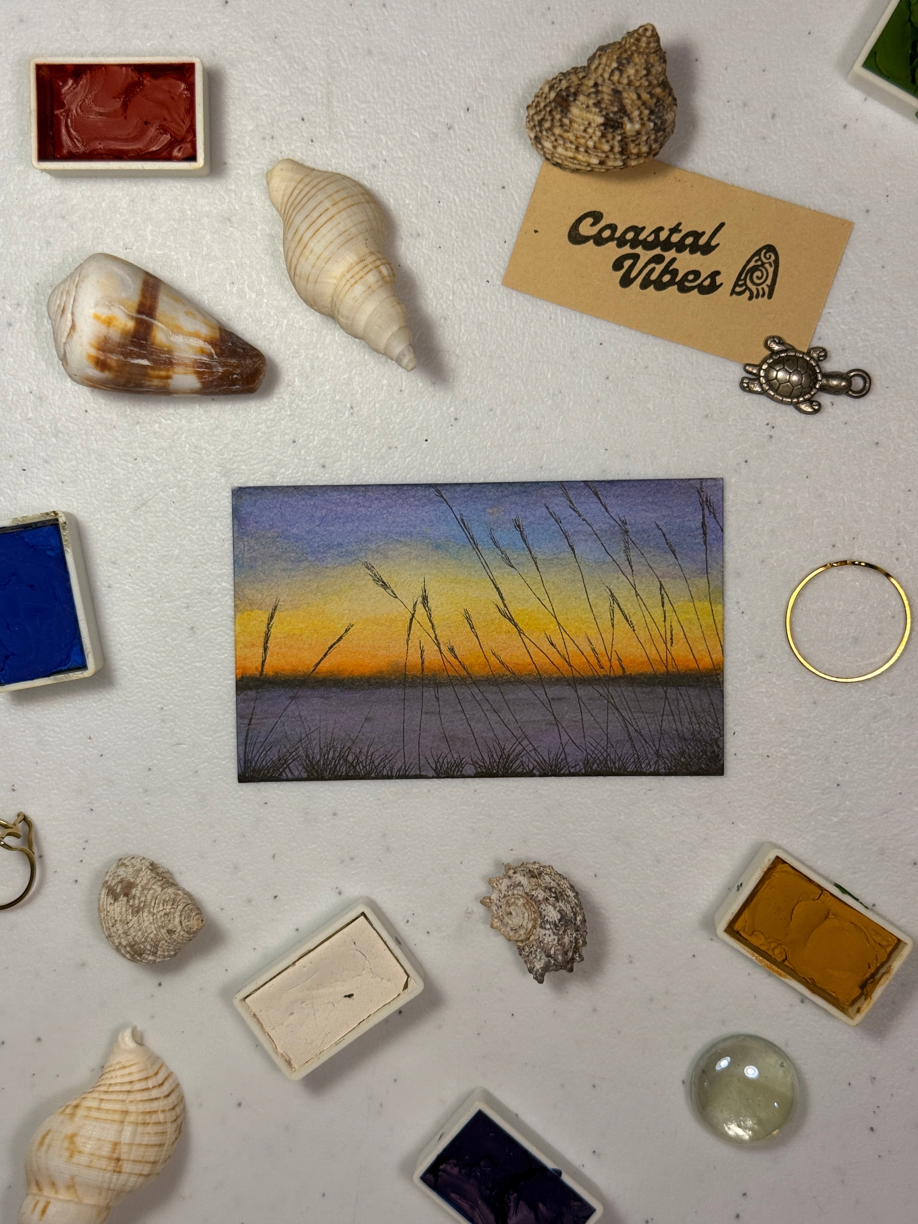 Mini Watercolor Art Cards - WC-008