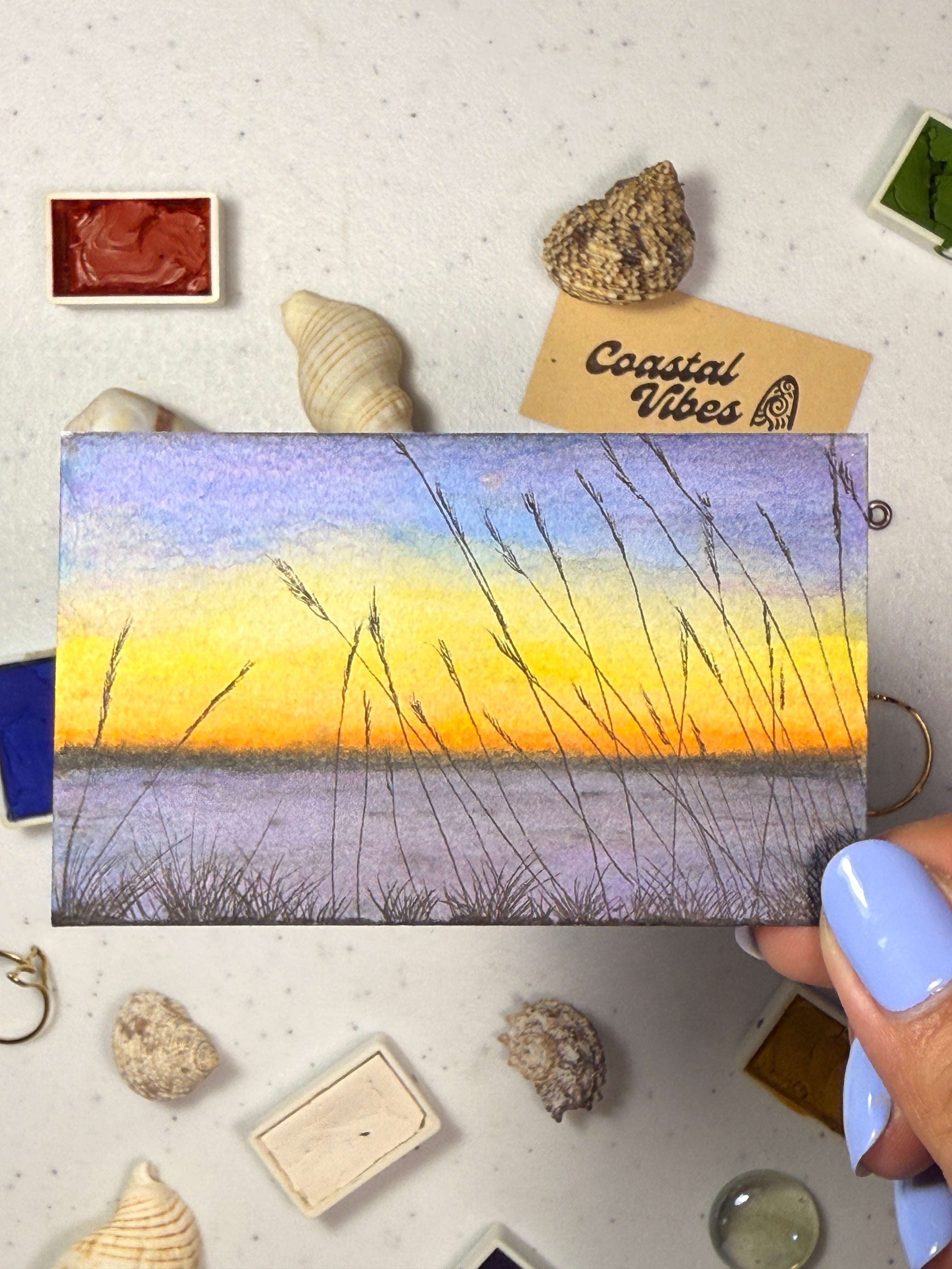 Mini Watercolor Art Cards - WC-008