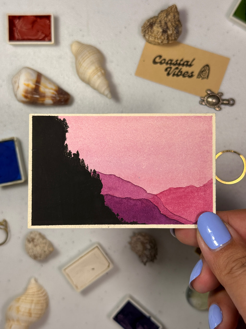 Mini Watercolor Art Cards - WC-010