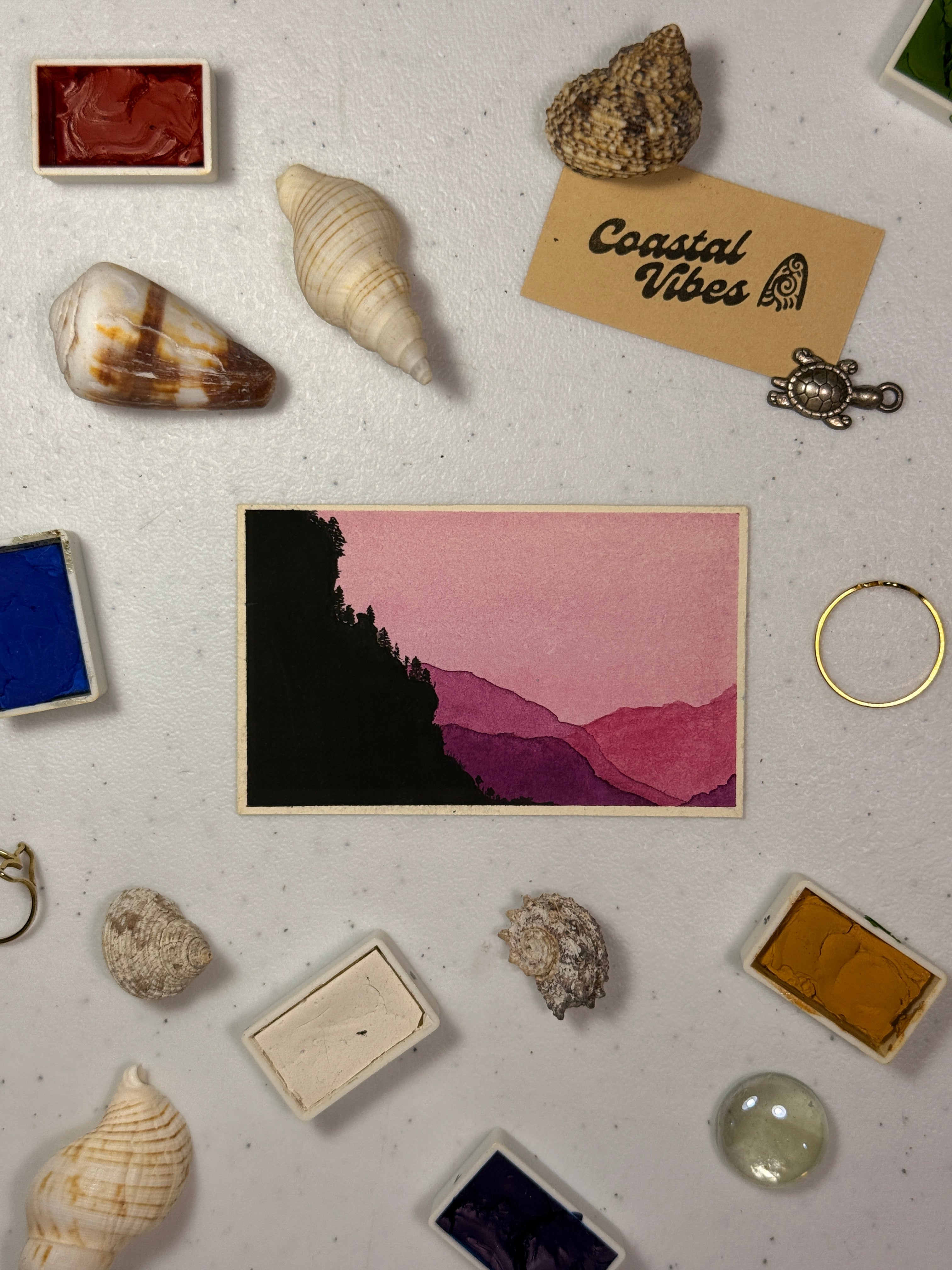 Mini Watercolor Art Cards - WC-010