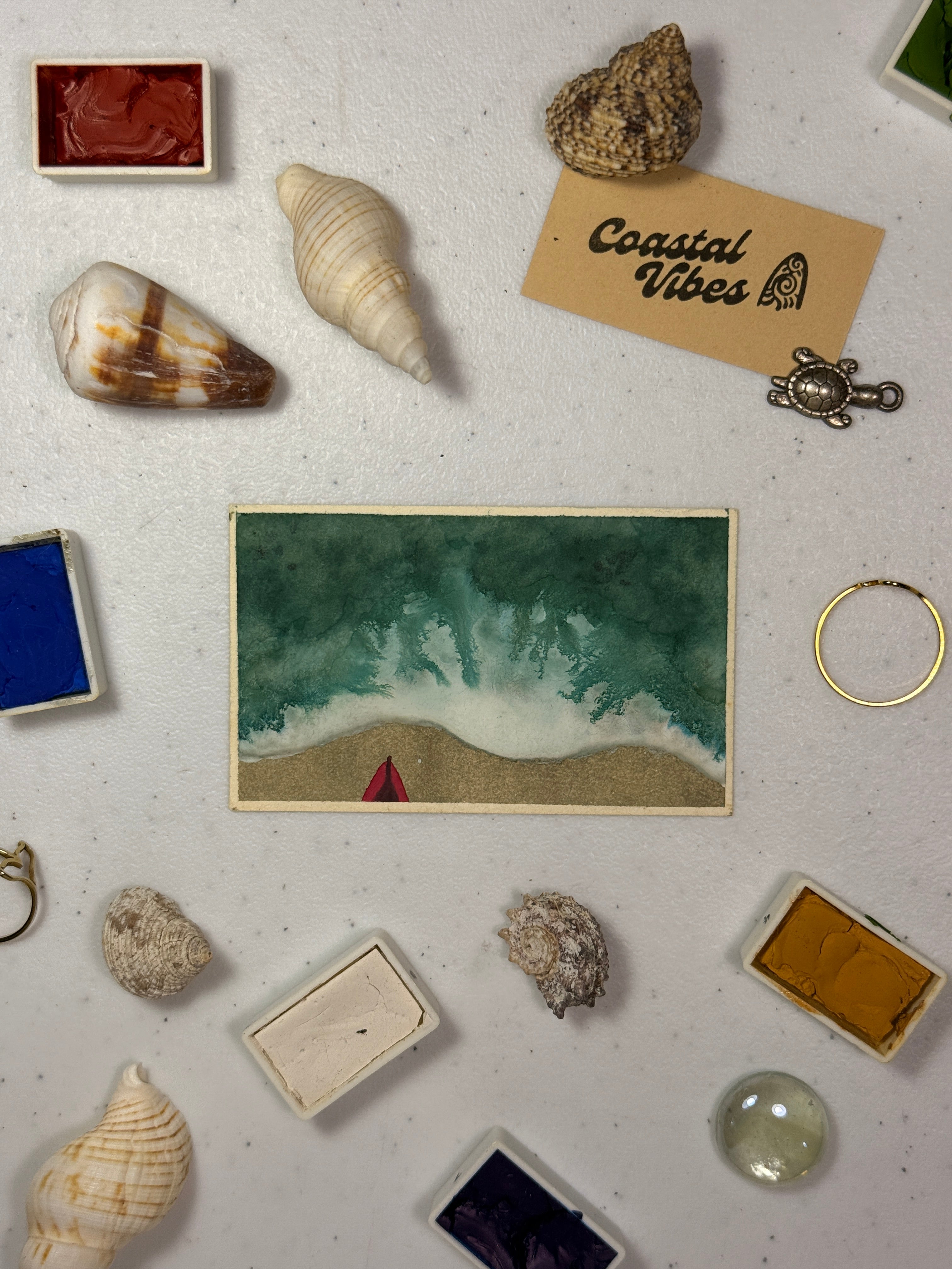 Mini Watercolor Art Cards - WC-006