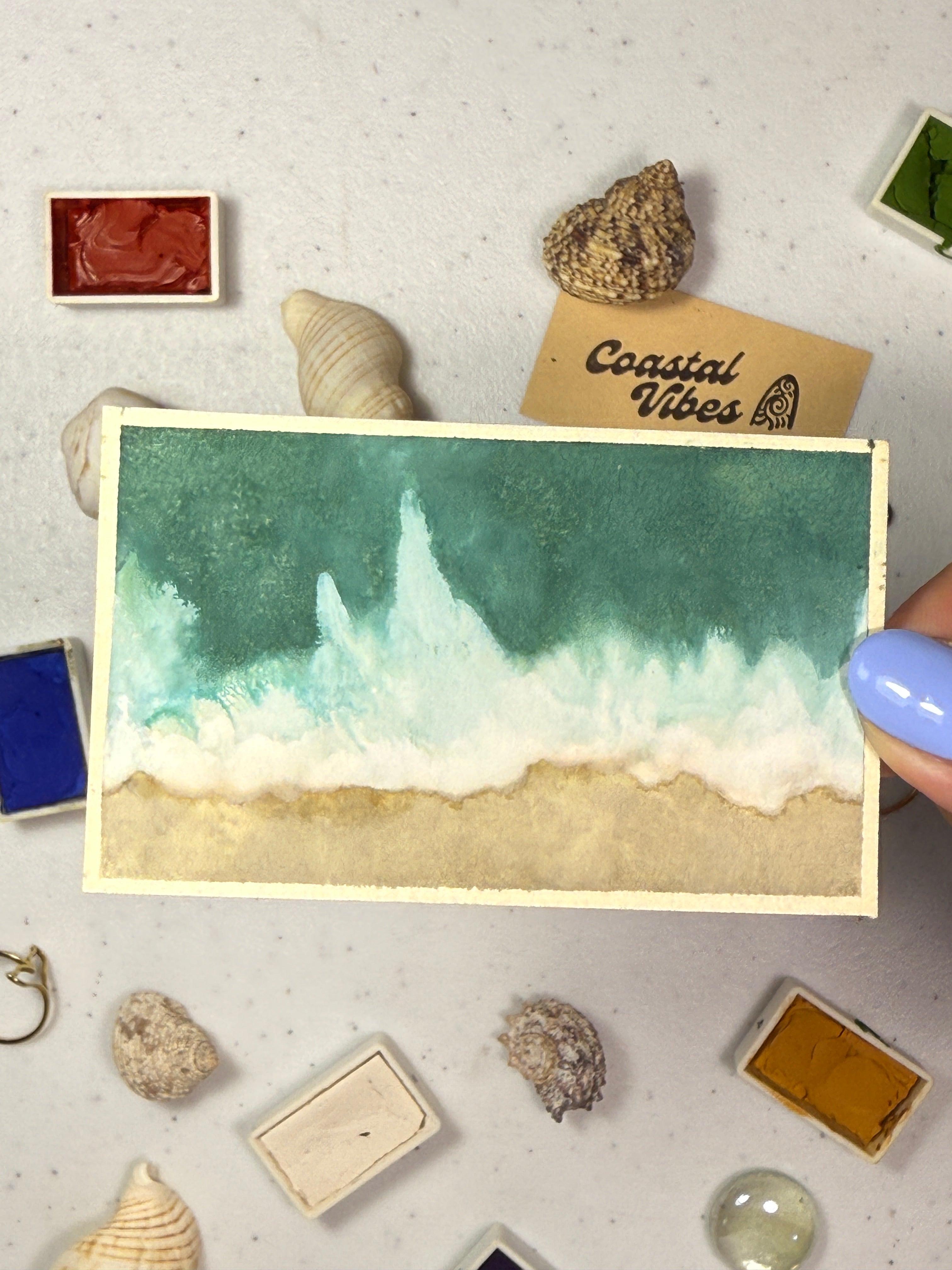 Mini Watercolor Art Cards - WC-001