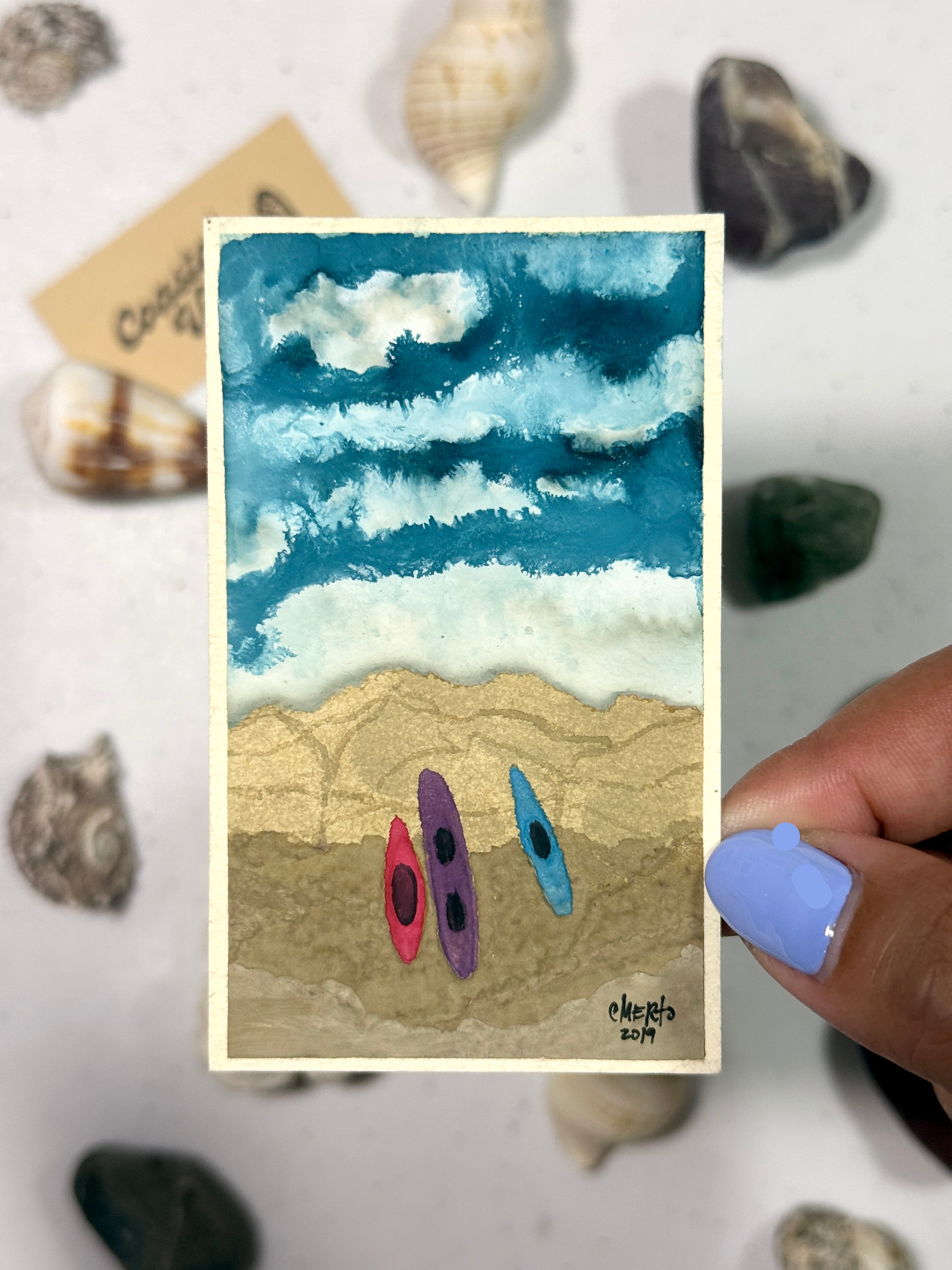 Mini Watercolor Art Cards - WC-028