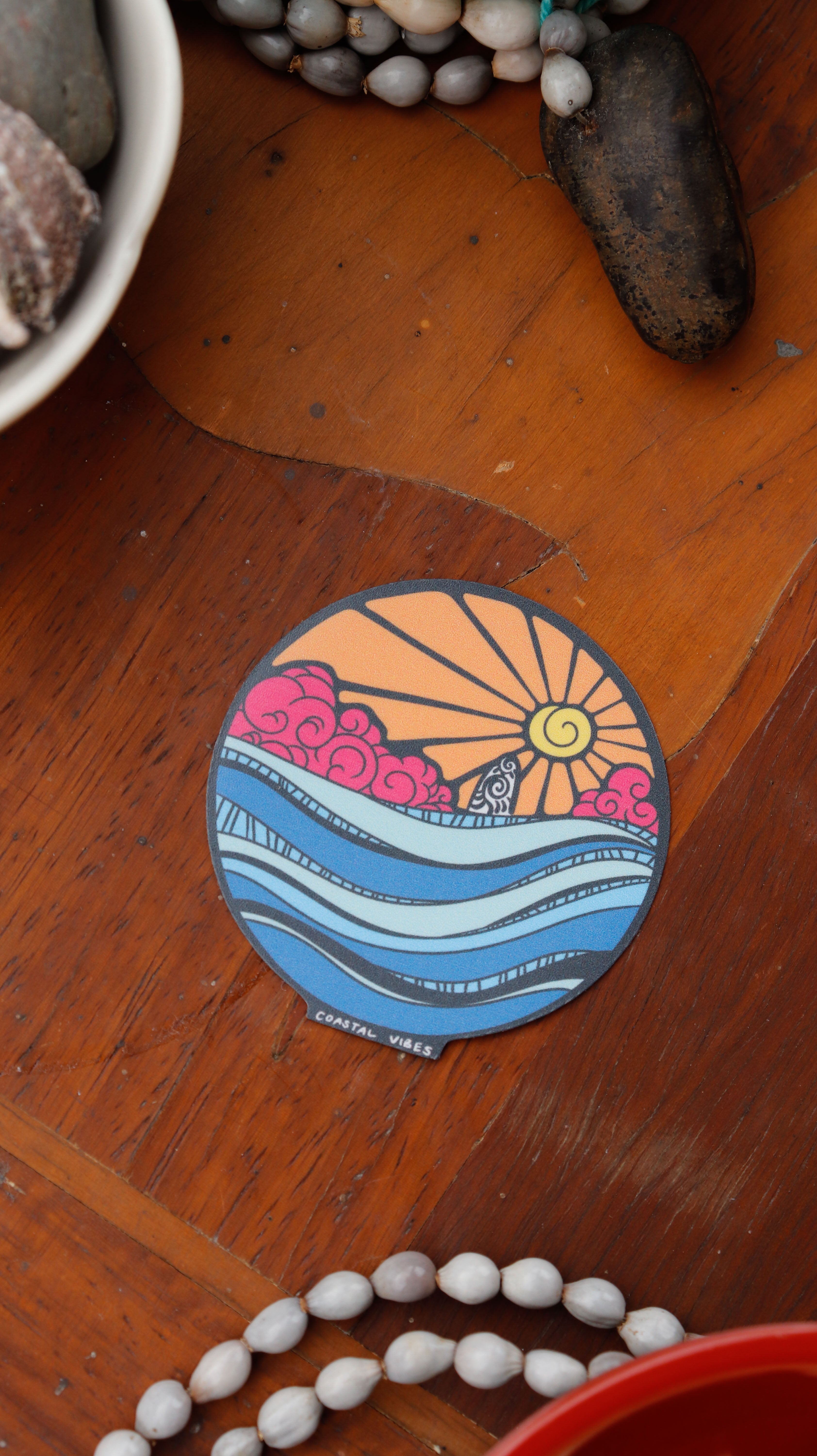 Sun Over Sea - Waterproof Matte Sticker