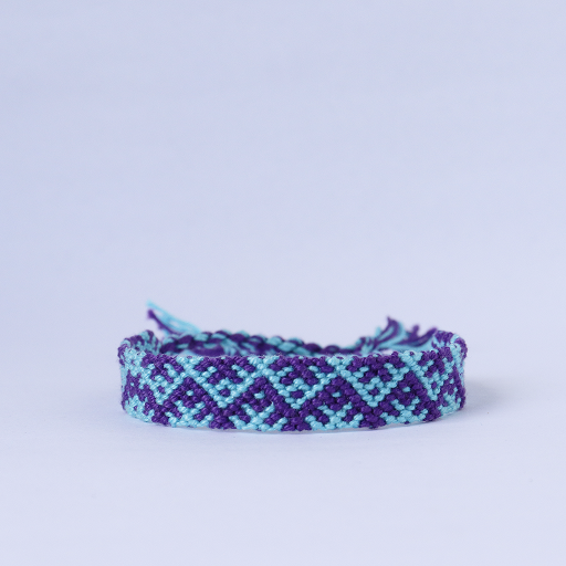 Mountain Peaks in Violet/Sky Blue